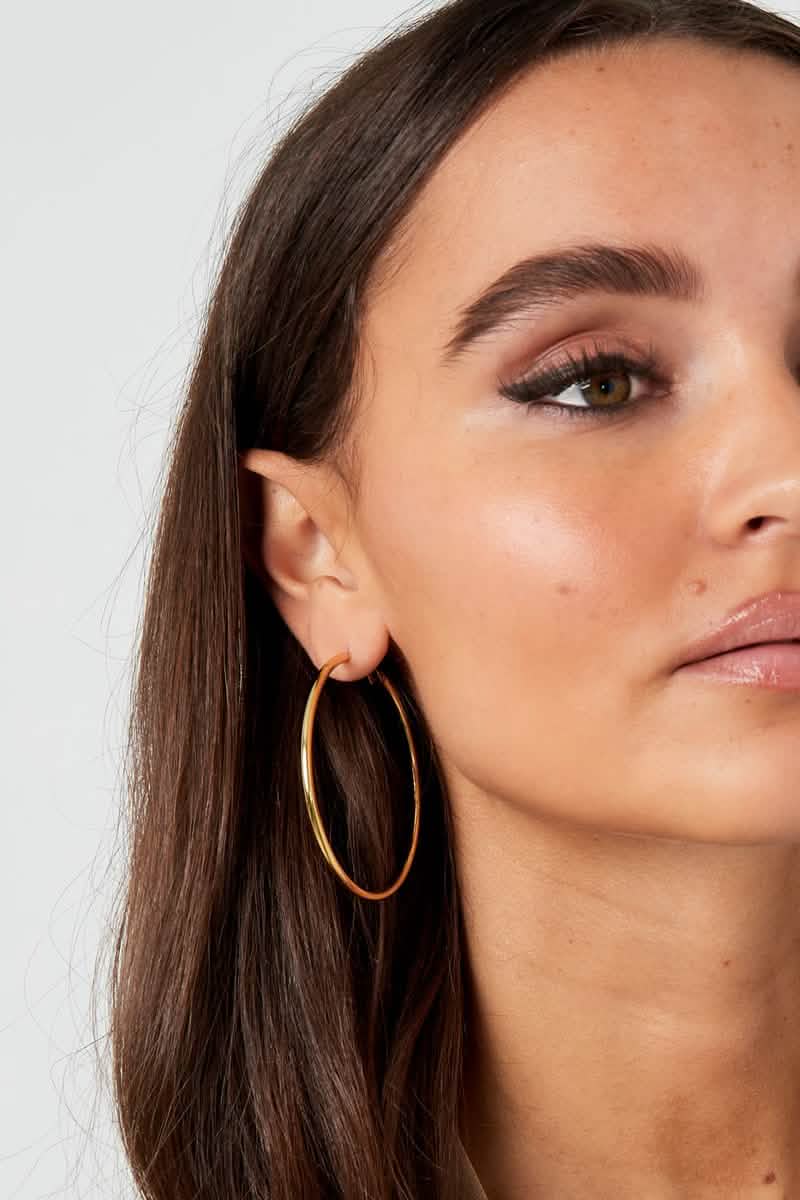 basic hoops mediumWomen's jewelry/Earrings/Hoop EarringsLovirea