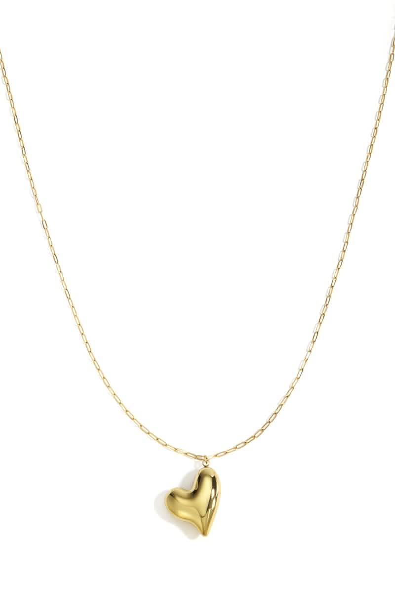 Stainless Steel Long Necklaces Heart Casual Daily Simple Series Women's jewelry