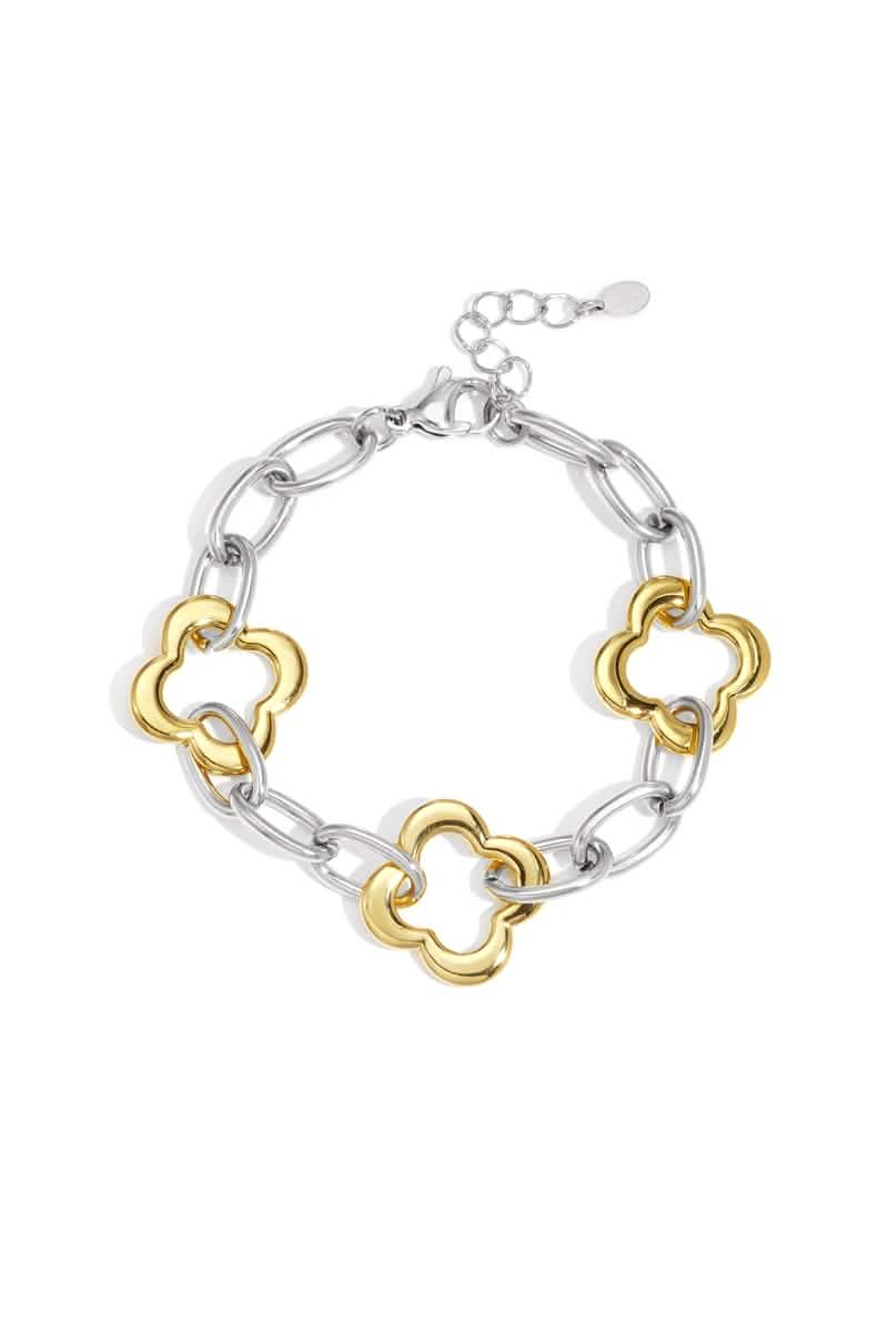 Stainless Steel Chain Bracelets Clover Casual Daily Women's jewelry