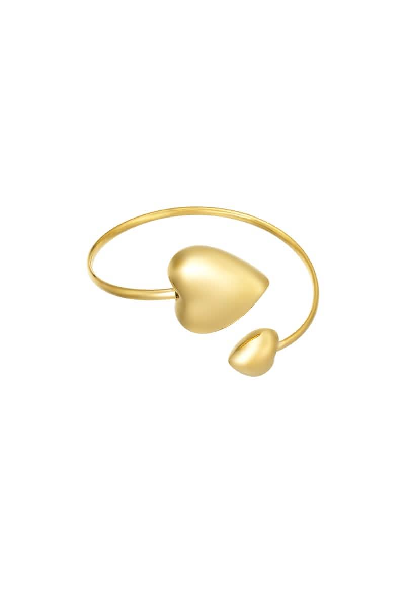 dual heart braceletWomen's jewelry/Bracelets/Cuff BraceletsLovirea