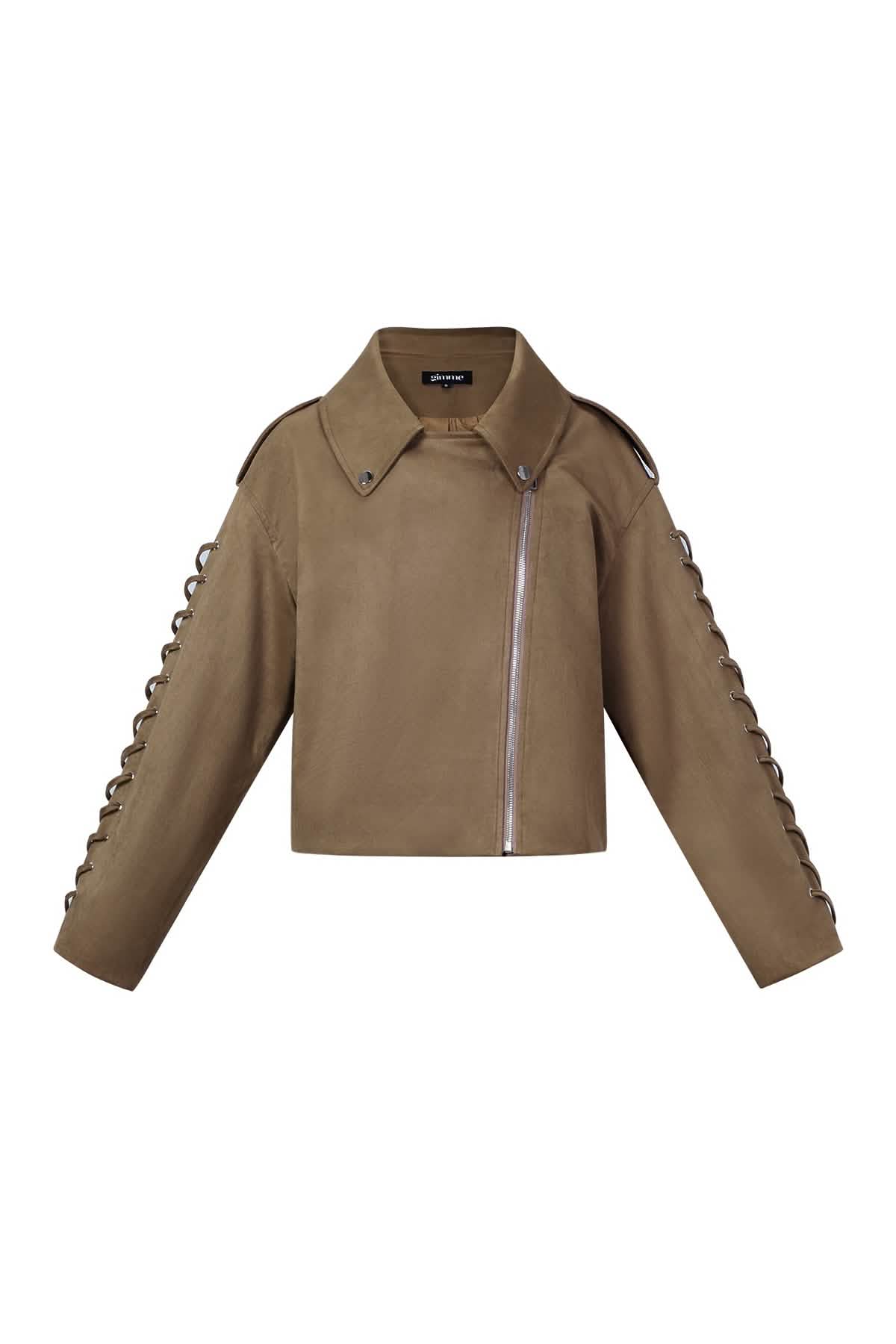 Laced Suede JacketClothes/Women's Tops/Jackets & CoatsLovirea