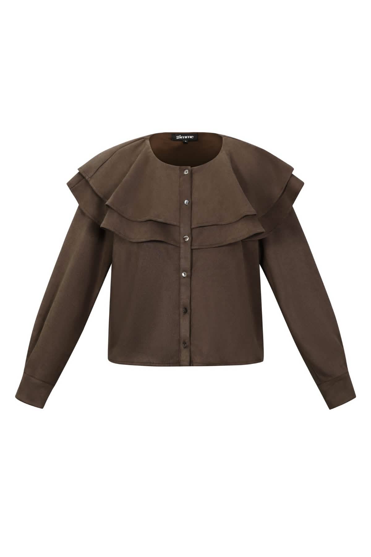 Layered Blouse SuedeClothes/Women's Tops/Blouses & ShirtsLovirea