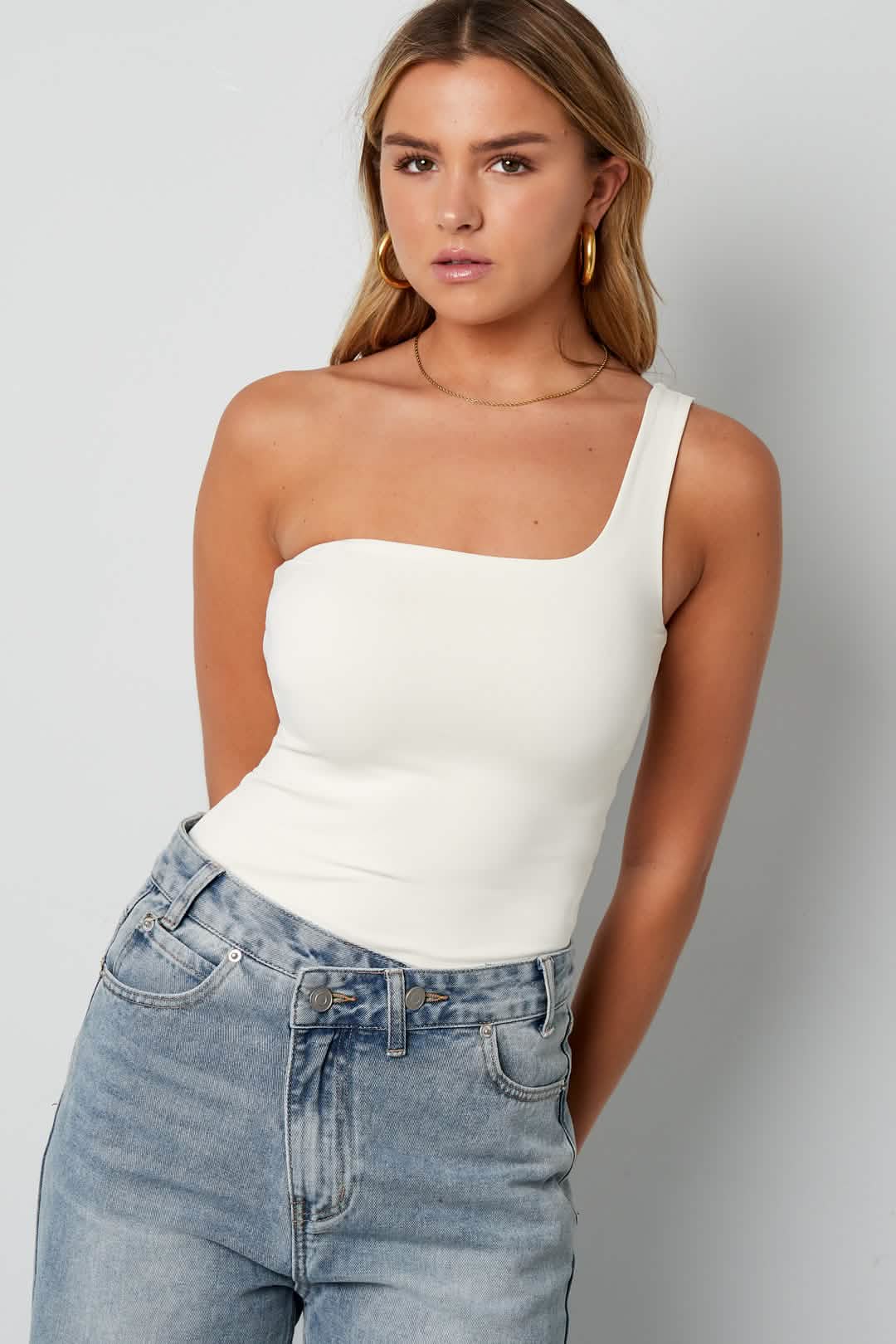 One shoulder body basicClothes/Body Shapewear/Shapewear BodysuitLovirea