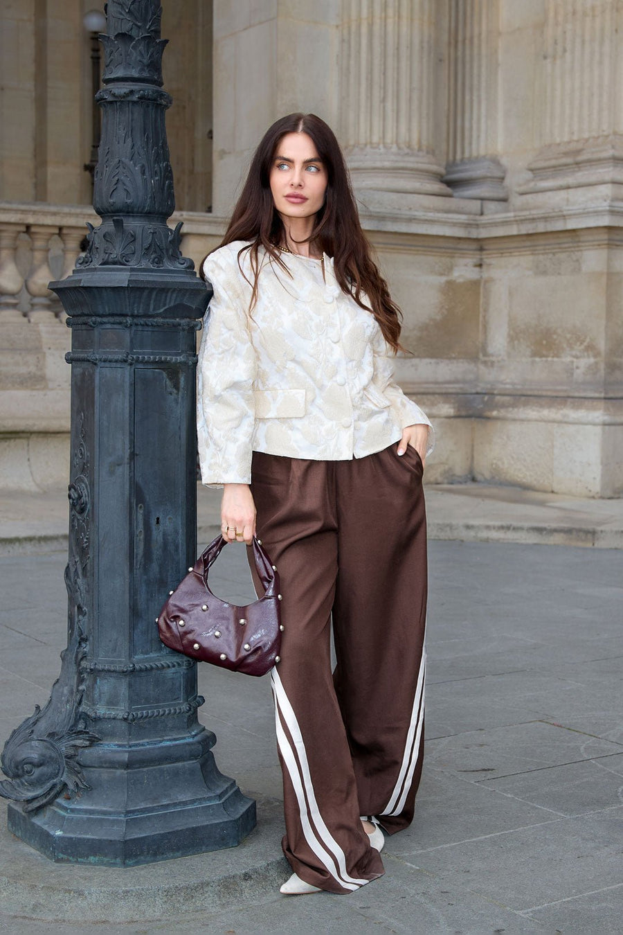 Striped trousersClothes/Women's Bottoms/Straight pantsLovirea