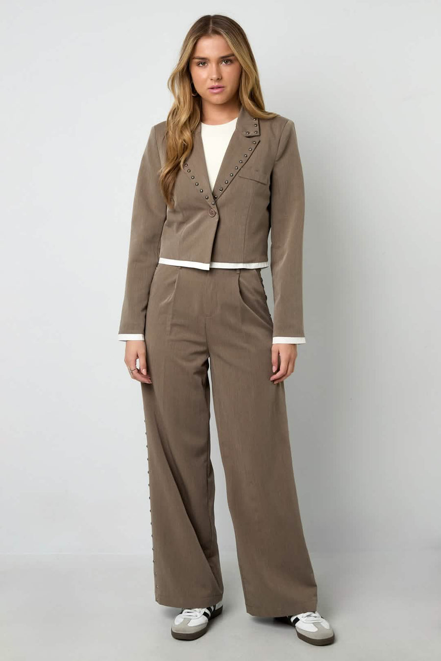 Studs BlazerClothes/Women's suit/Ladies' suit setLovirea