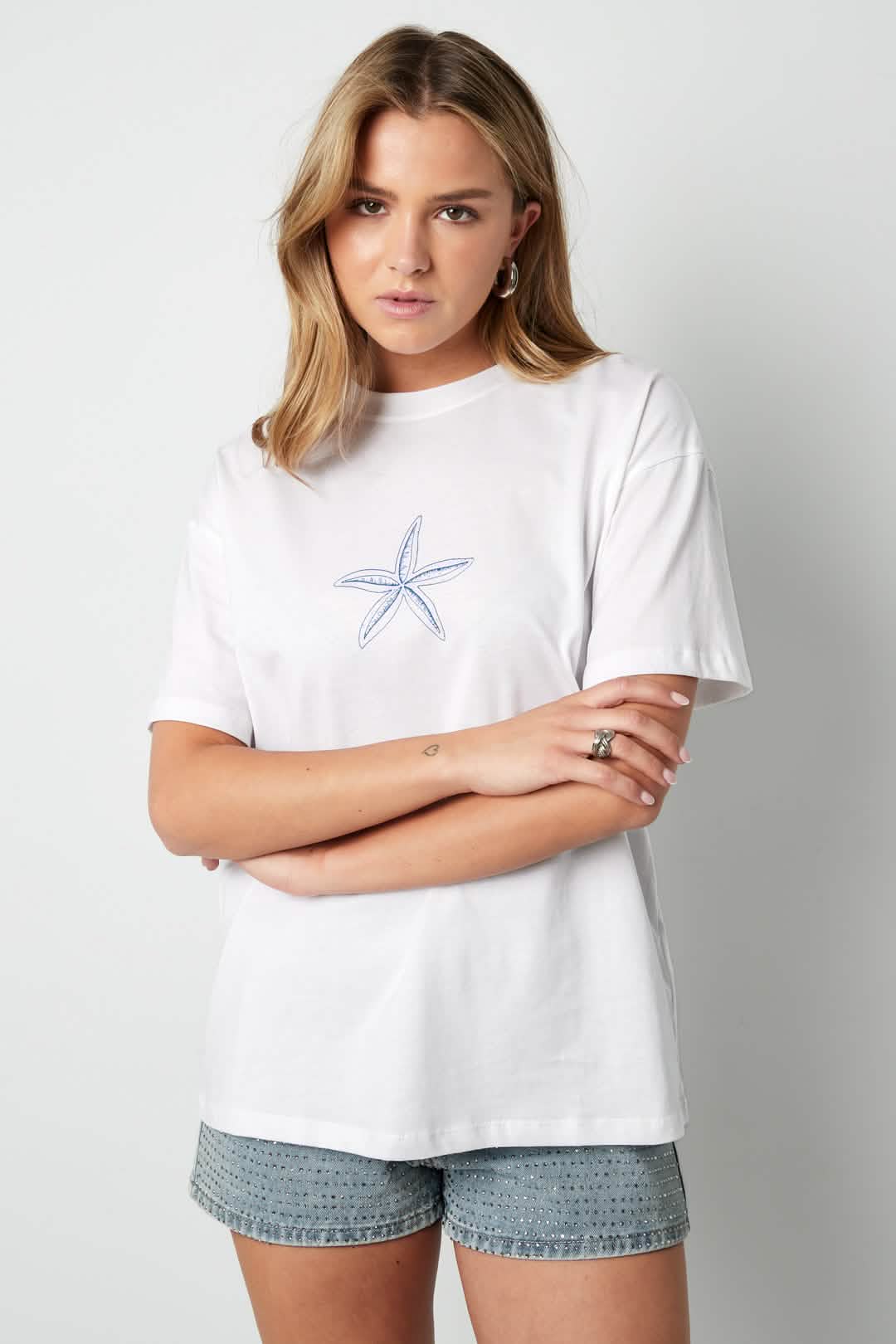 T-shirt beach wavesClothes/Women's Tops/T-shirtsLovirea