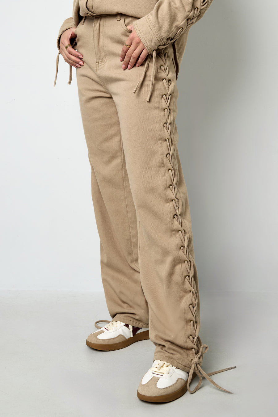 Laced Up Jeans
