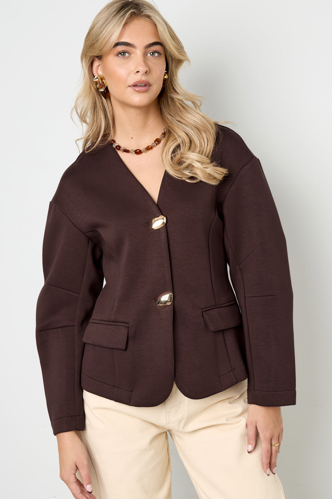 Polyester fiber (polyester) Ladies' suit set Solid color Elegant Fall/Winter  Clothes