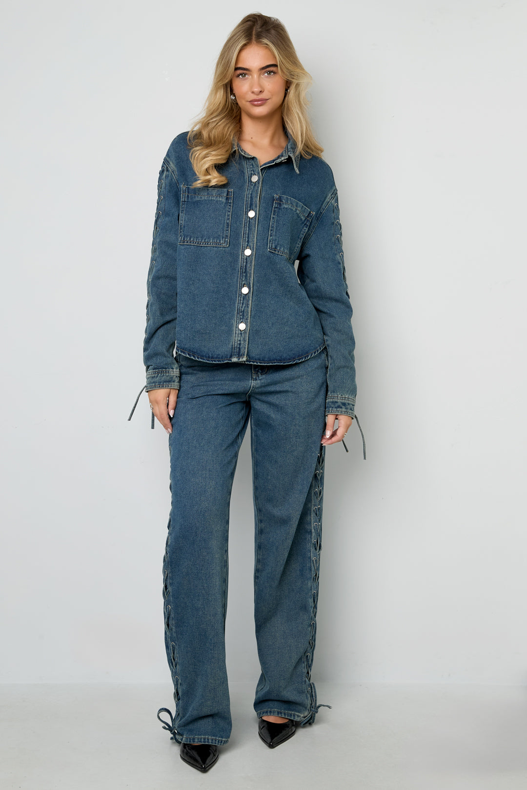 Laced Up Jeans