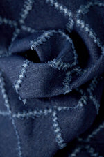 Blauwe Jeans met Ruitpatroon en Rechte PijpenJeans met ruitpatroonLovirea