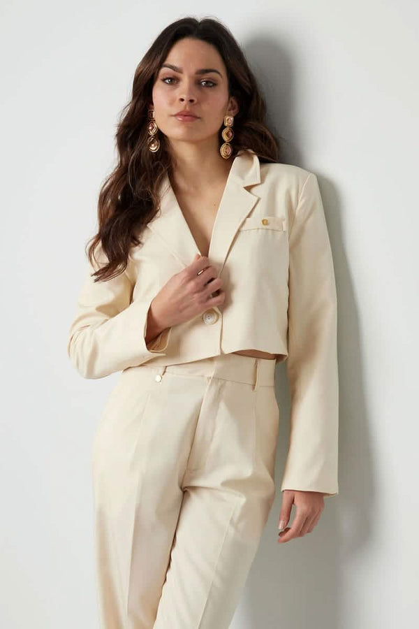 Cropped blazerClothes/Women's suit/Ladies' suit setLovirea