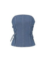 Denim Veter Tube Top