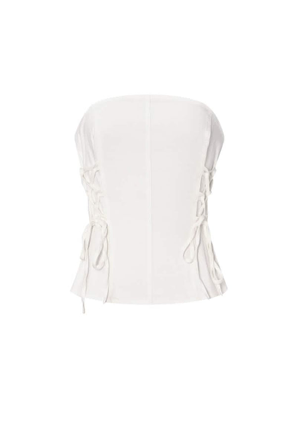 Denim Laced Tube TopClothes/Women's denim/Denim topLovirea