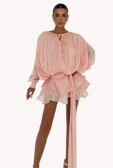 Draped Ruffle Sash