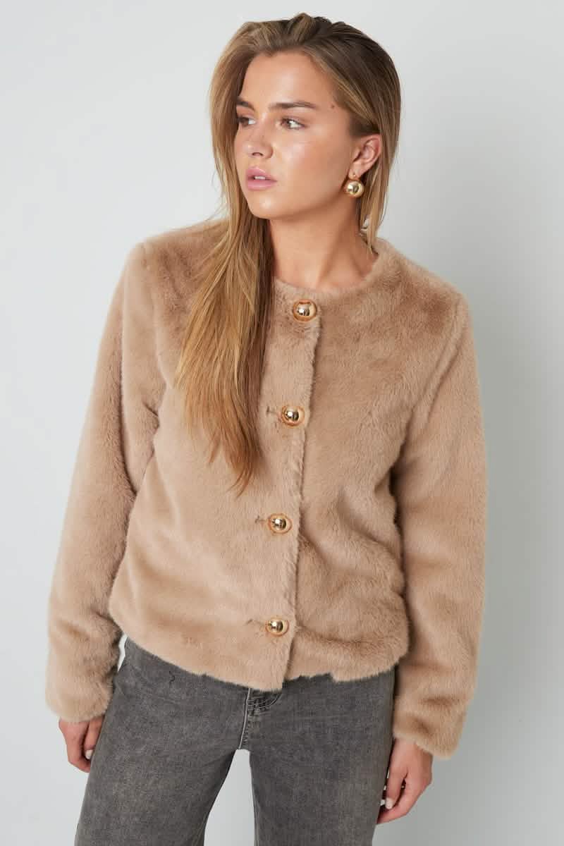 Faux Fur JacketClothes/Women's Tops/Jackets & CoatsLovirea