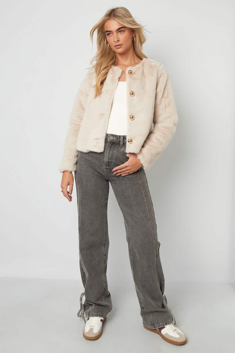 Faux Fur JacketClothes/Women's Tops/Jackets & CoatsLovirea