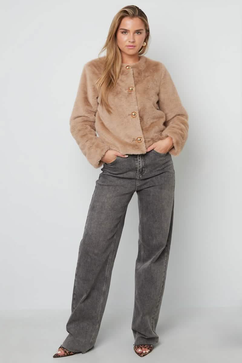 Faux Fur JacketClothes/Women's Tops/Jackets & CoatsLovirea