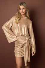 Festive Sparkling Wrap DressClothes/Women's Dresses/Mini dressesLovirea