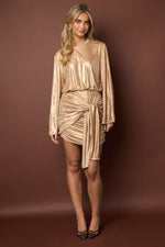 Festive Sparkling Wrap DressClothes/Women's Dresses/Mini dressesLovirea