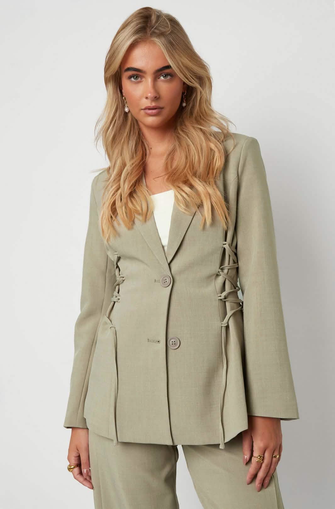 Fitted Blazer LacedClothes/Women's suit/Ladies' suit setLovirea