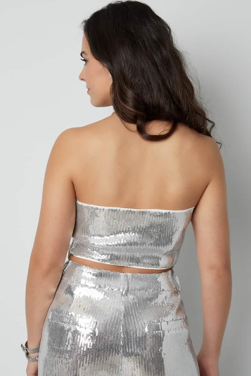 glitter bandeau topClothes/Women's Tops/Sleeveless topsLovirea