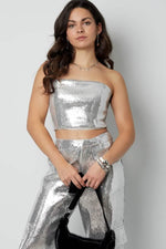 glitter bandeau topClothes/Women's Tops/Sleeveless topsLovirea