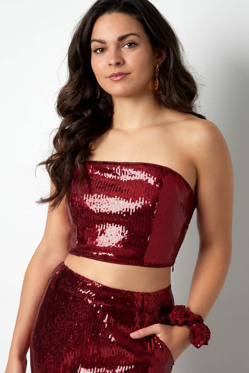 glitter bandeau topClothes/Women's Tops/Sleeveless topsLovirea