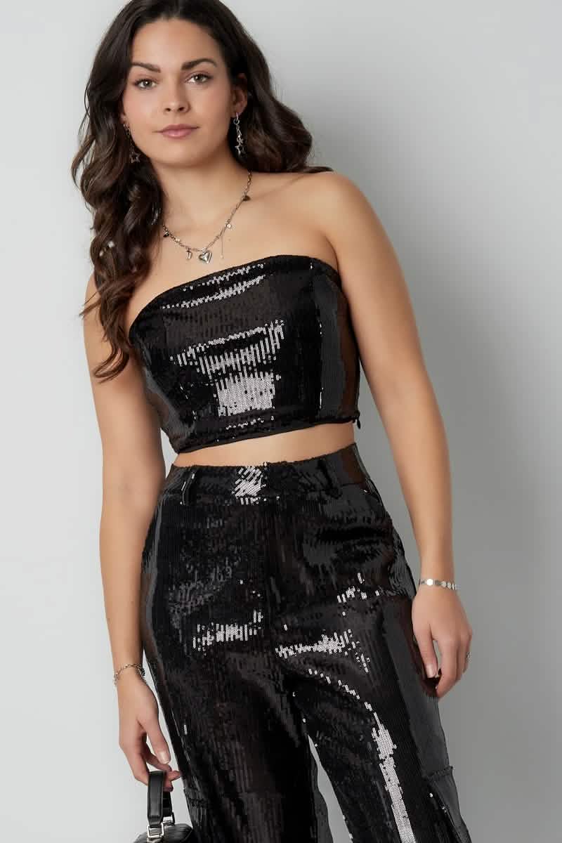 glitter bandeau topClothes/Women's Tops/Sleeveless topsLovirea