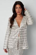 Glitter blazerClothes/Women's suit/Ladies' suit setLovirea
