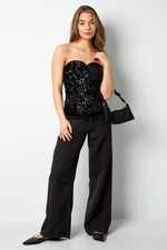 Glitter Corset TopClothes/Women's Tops/Sleeveless topsLovirea