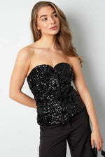 Glitter Corset TopClothes/Women's Tops/Sleeveless topsLovirea