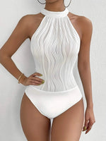 Halterbody met luxe geribbelde structuurLovirea