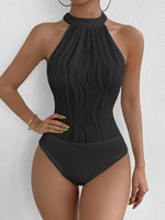 Halterbody met luxe geribbelde structuurLovirea