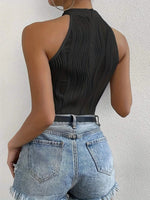 Halterbody met luxe geribbelde structuurLovirea