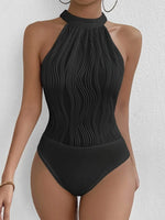 Halterbody met luxe geribbelde structuurLovirea