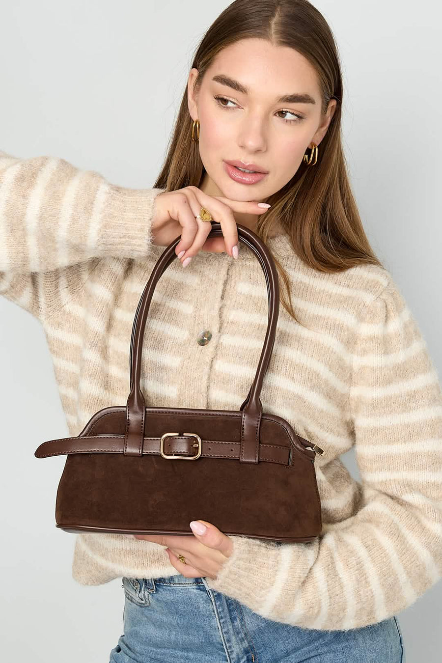 Handbags Solid Color Casual Suede Daily AccessoriesAccessories/Bags/HandbagsLovirea