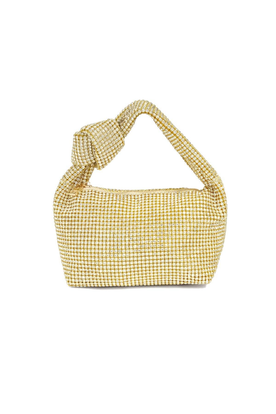 Mila elegante handtas dames zilver polyester – Lovirea