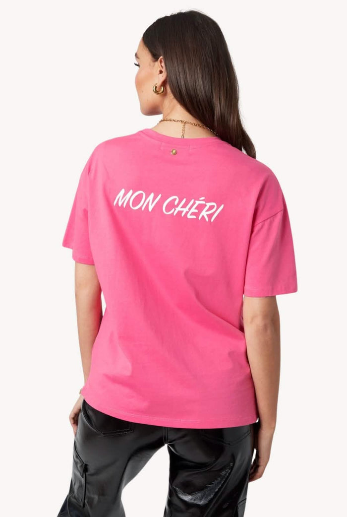 Heart Embroidery Oversized Tee