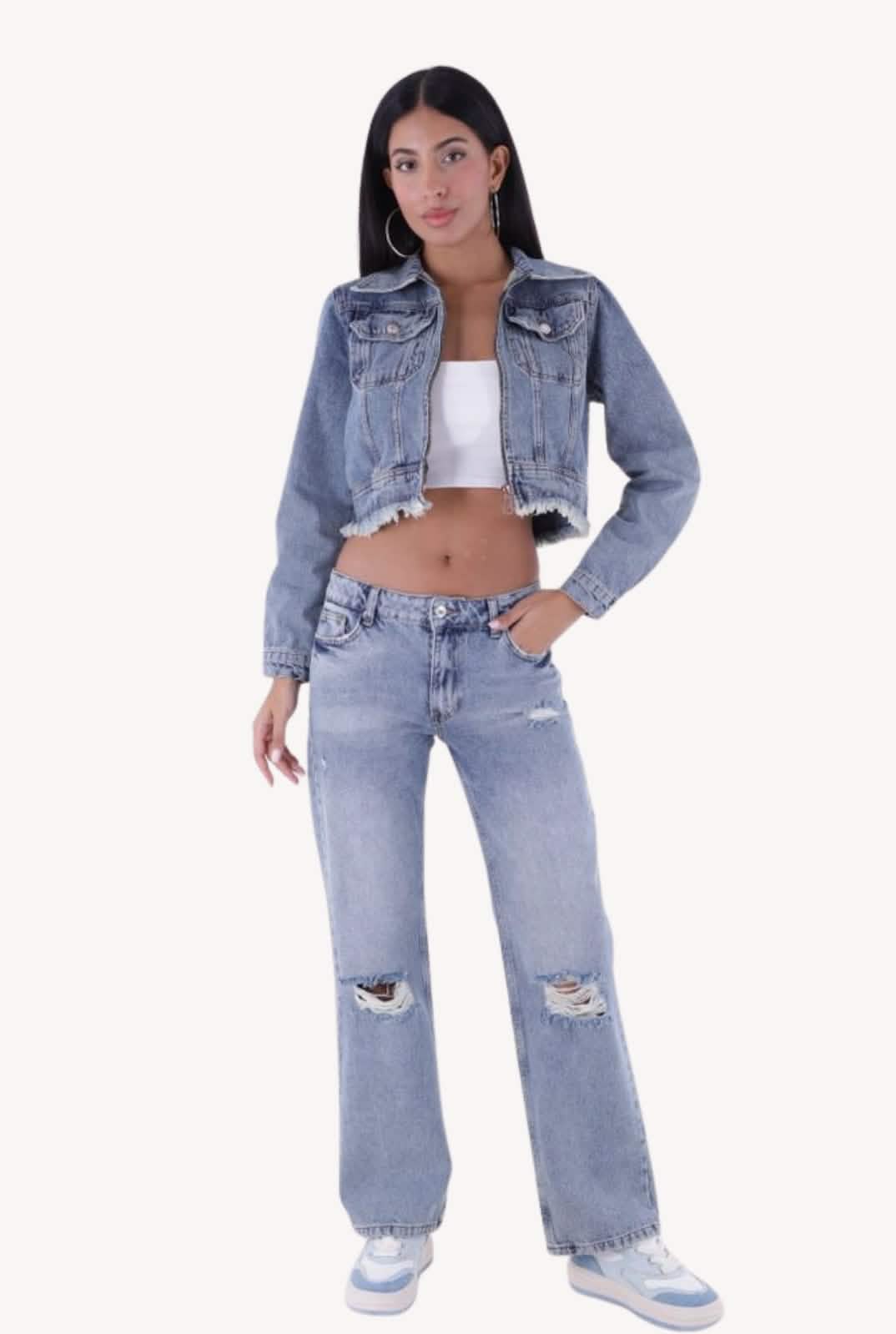 High Waist Straight Leg JeansLovirea