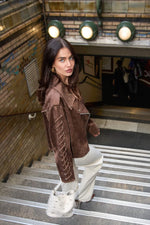 suède biker jas dames - Lovirea