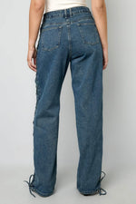 Laced Up JeansClothes/Women's denim/Denim pantsLovirea