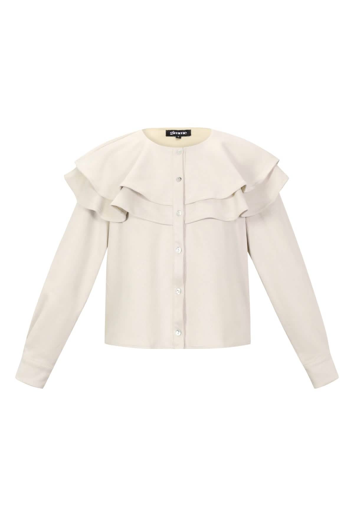 Layered Blouse SuedeClothes/Women's Tops/Blouses & ShirtsLovirea