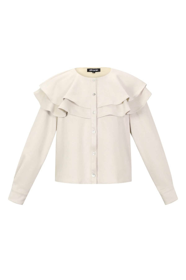 Layered Blouse SuedeClothes/Women's Tops/Blouses & ShirtsLovirea