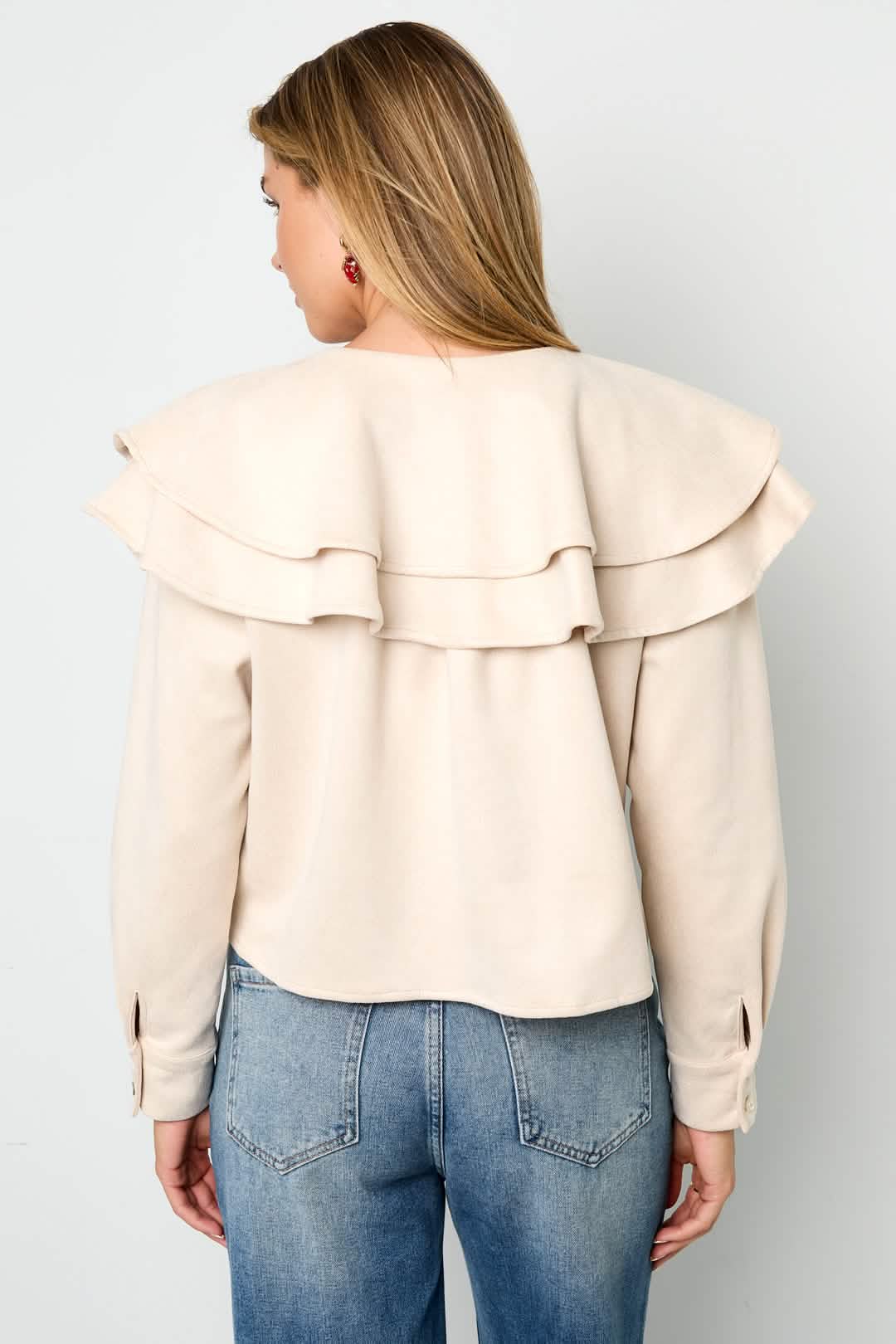 Layered Blouse SuedeClothes/Women's Tops/Blouses & ShirtsLovirea