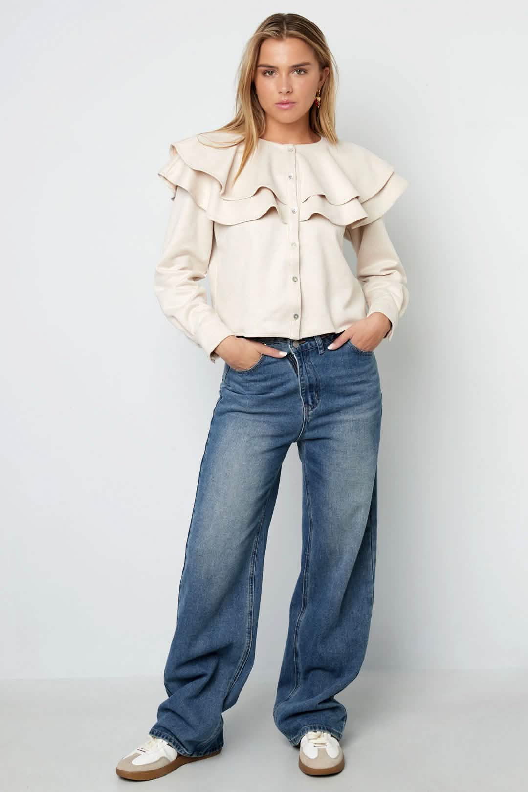 Layered Blouse SuedeClothes/Women's Tops/Blouses & ShirtsLovirea