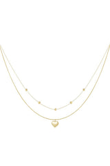 Layered Necklaces Heart