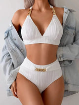 Luxe Bikini met Gouden Accenten