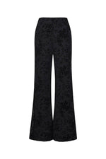 Mesh pants with suede floral print – designed to matchClothes/Women's Bottoms/Flaired pantsLovirea