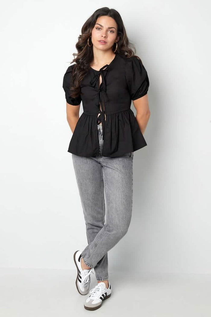 Must-have peplum blouse with bows