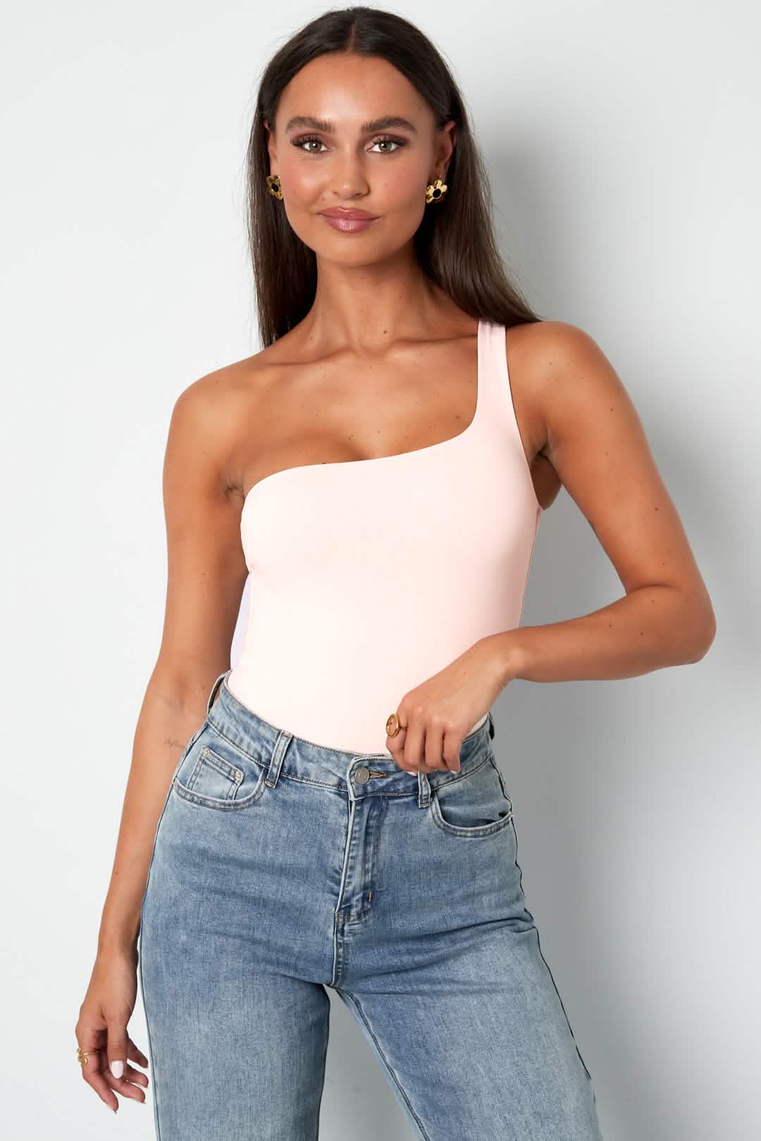 One shoulder body basicClothes/Body Shapewear/Shapewear BodysuitLovirea
